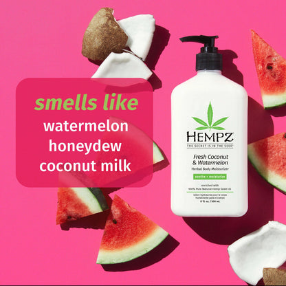 Hempz Fresh Coconut &amp; Watermelon Herbal Body Moisturiser 500ml