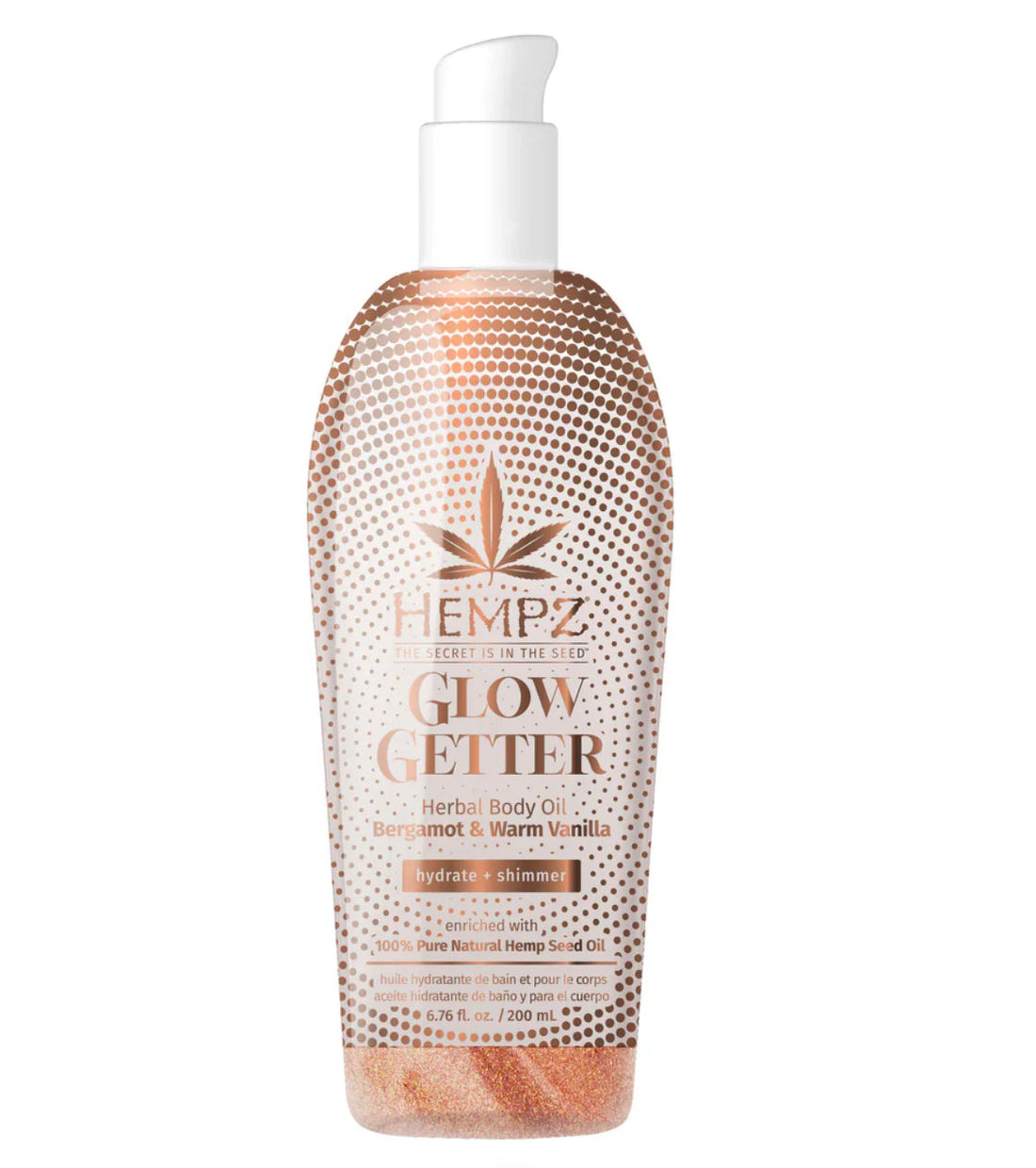 Hempz Glow Getter Herbal Body Oil with Shimmer 200ml